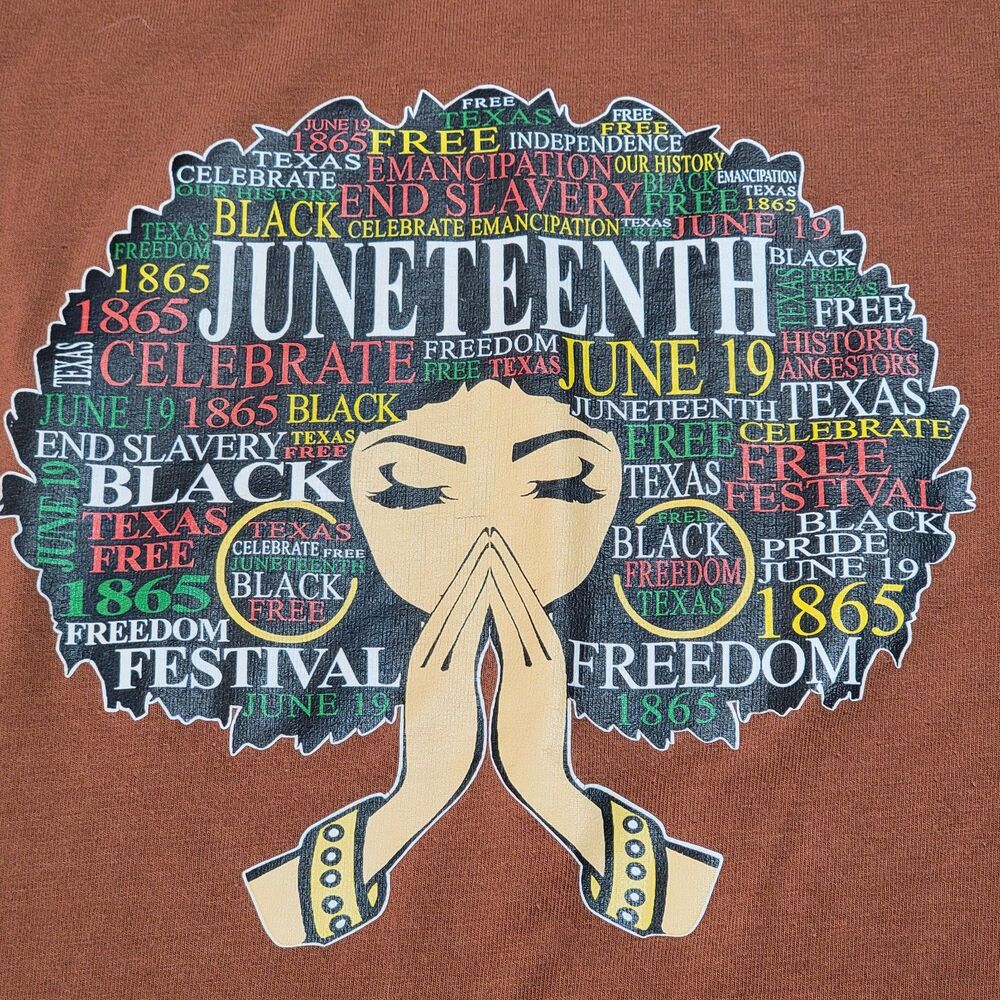 No Boundaries Graphic SS Tee Juneteenth Brown - Size Junior Medium (7-9)